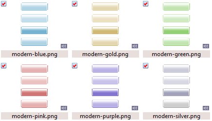 Modern buttons Modern buttons